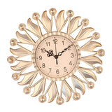 Maxbell Wall Hanging Clock Sparkling Bling Creative Mute for Home Living Room Office Style B