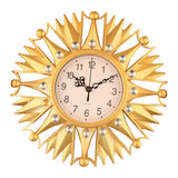 Maxbell Wall Hanging Clock Sparkling Bling Creative Mute for Home Living Room Office Style C