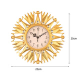 Maxbell Wall Hanging Clock Sparkling Bling Creative Mute for Home Living Room Office Style C