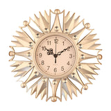 Maxbell Wall Hanging Clock Sparkling Bling Creative Mute for Home Living Room Office Style D