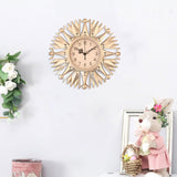 Maxbell Wall Hanging Clock Sparkling Bling Creative Mute for Home Living Room Office Style D