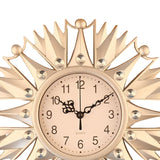 Maxbell Wall Hanging Clock Sparkling Bling Creative Mute for Home Living Room Office Style D