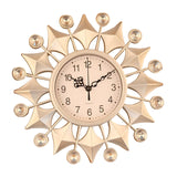 Maxbell Wall Hanging Clock Sparkling Bling Creative Mute for Home Living Room Office Style F