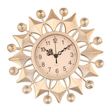 Maxbell Wall Hanging Clock Sparkling Bling Creative Mute for Home Living Room Office Style F