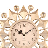 Maxbell Wall Hanging Clock Sparkling Bling Creative Mute for Home Living Room Office Style F