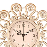 Maxbell Wall Hanging Clock Sparkling Bling Creative Mute for Home Living Room Office Style H