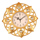 Maxbell Wall Hanging Clock Sparkling Bling Creative Mute for Home Living Room Office Style I