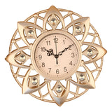 Maxbell Wall Hanging Clock Sparkling Bling Creative Mute for Home Living Room Office Style J