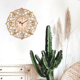 Maxbell Wall Hanging Clock Sparkling Bling Creative Mute for Home Living Room Office Style J