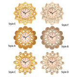 Maxbell Wall Clock Rhinestone Easy to Read Hanging Clock for Kitchen Office Bathroom Style A