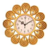 Maxbell Wall Clock Rhinestone Easy to Read Hanging Clock for Kitchen Office Bathroom Style A