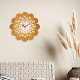 Maxbell Wall Clock Rhinestone Easy to Read Hanging Clock for Kitchen Office Bathroom Style A