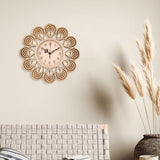 Maxbell Wall Clock Rhinestone Easy to Read Hanging Clock for Kitchen Office Bathroom Style B