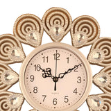 Maxbell Wall Clock Rhinestone Easy to Read Hanging Clock for Kitchen Office Bathroom Style B