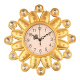 Maxbell Wall Clock Rhinestone Easy to Read Hanging Clock for Kitchen Office Bathroom Style C