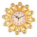 Maxbell Wall Clock Rhinestone Easy to Read Hanging Clock for Kitchen Office Bathroom Style C