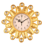 Maxbell Wall Clock Rhinestone Easy to Read Hanging Clock for Kitchen Office Bathroom Style C