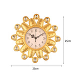 Maxbell Wall Clock Rhinestone Easy to Read Hanging Clock for Kitchen Office Bathroom Style C