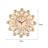 Maxbell Wall Clock Rhinestone Easy to Read Hanging Clock for Kitchen Office Bathroom Style D