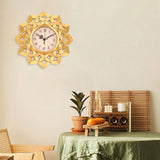 Maxbell Wall Clock Rhinestone Easy to Read Hanging Clock for Kitchen Office Bathroom Style E