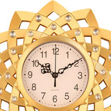 Maxbell Wall Clock Rhinestone Easy to Read Hanging Clock for Kitchen Office Bathroom Style E