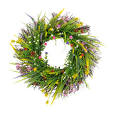 Maxbell Front Door Spring Wreath Simple Artificial Wreath for Porch Festival Wedding