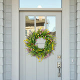 Maxbell Front Door Spring Wreath Simple Artificial Wreath for Porch Festival Wedding