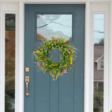 Maxbell Front Door Spring Wreath Simple Artificial Wreath for Porch Festival Wedding