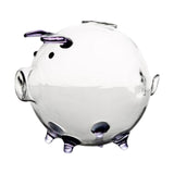 Maxbell Piggy Bank Mini Glass Animal Figurine Glass Pig Figurine for Girls Boys Kids