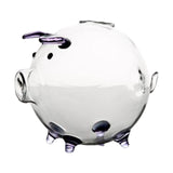 Maxbell Piggy Bank Mini Glass Animal Figurine Glass Pig Figurine for Girls Boys Kids