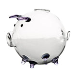 Maxbell Piggy Bank Mini Glass Animal Figurine Glass Pig Figurine for Girls Boys Kids