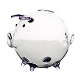 Maxbell Piggy Bank Mini Glass Animal Figurine Glass Pig Figurine for Girls Boys Kids