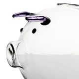 Maxbell Piggy Bank Mini Glass Animal Figurine Glass Pig Figurine for Girls Boys Kids