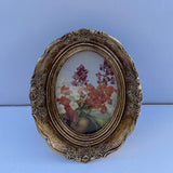 Maxbell Vintage Photo Frame Oval Resin Picture Frame for Office Desktop Wall Hanging