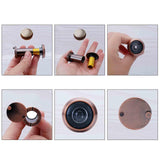 Maxbell Door Peephole Viewer Multiuse Security Wide Angle for Home Apartments Office A
