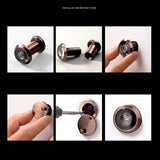 Maxbell Door Peephole Viewer Home Sturdy Hidden Door Glass Lens for Metal Doors