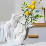 Maxbell Kissing Lover Vase Smooth Planter Vase for Table Centerpiece Office Bathroom