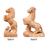 Maxbell Hand Carved Wood Horse Statue Horse Statue for Bedroom Cabinet Living Room