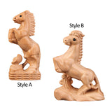 Maxbell Hand Carved Wood Horse Statue Horse Statue for Bedroom Cabinet Living Room