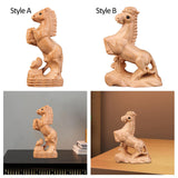 Maxbell Hand Carved Wood Horse Statue Horse Statue for Bedroom Cabinet Living Room
