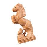 Maxbell Hand Carved Wood Horse Statue Horse Statue for Bedroom Cabinet Living Room