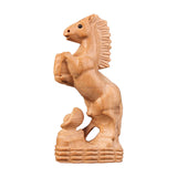 Maxbell Hand Carved Wood Horse Statue Horse Statue for Bedroom Cabinet Living Room