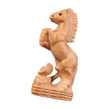 Maxbell Hand Carved Wood Horse Statue Horse Statue for Bedroom Cabinet Living Room