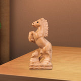 Maxbell Hand Carved Wood Horse Statue Horse Statue for Bedroom Cabinet Living Room