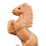 Maxbell Hand Carved Wood Horse Statue Horse Statue for Bedroom Cabinet Living Room
