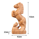 Maxbell Hand Carved Wood Horse Statue Horse Statue for Bedroom Cabinet Living Room