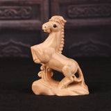 Maxbell Hand Carved Wood Horse Statue Horse Statue for Bedroom Cabinet Living Room