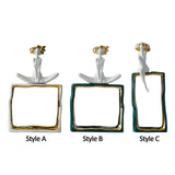 Maxbell Porcelain Statue Birthday Gift Tabletop Ornament for Bedroom Entrance Office Style A