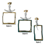 Maxbell Porcelain Statue Birthday Gift Tabletop Ornament for Bedroom Entrance Office Style A