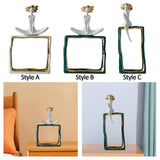 Maxbell Porcelain Statue Birthday Gift Tabletop Ornament for Bedroom Entrance Office Style A